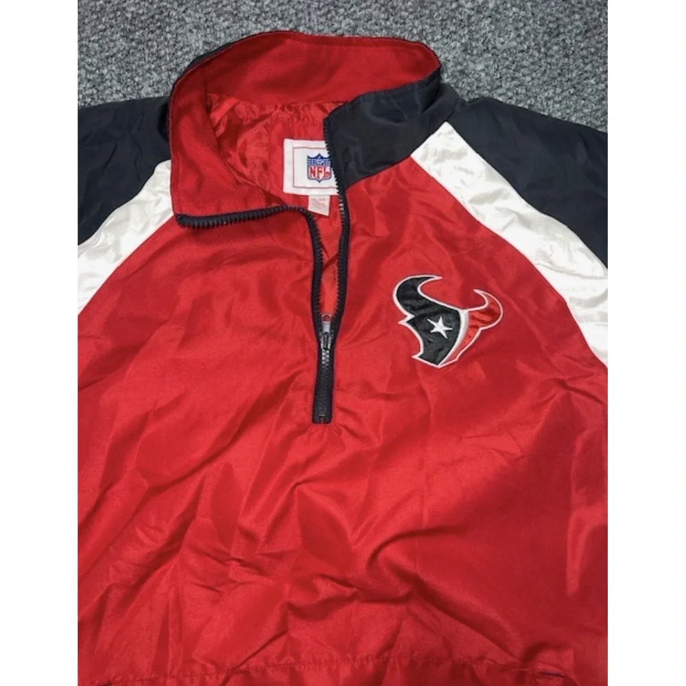 NFL  XL  Houston‎ Texans Red Black White Jacket Football Official Team Logo